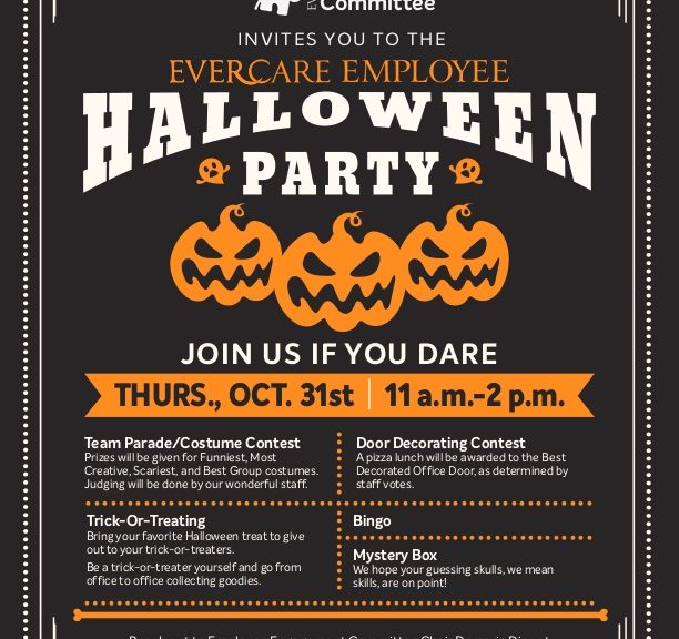 EverCare 2019 Halloween Party flyer